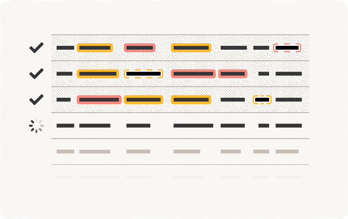 Attaching data to records illustration