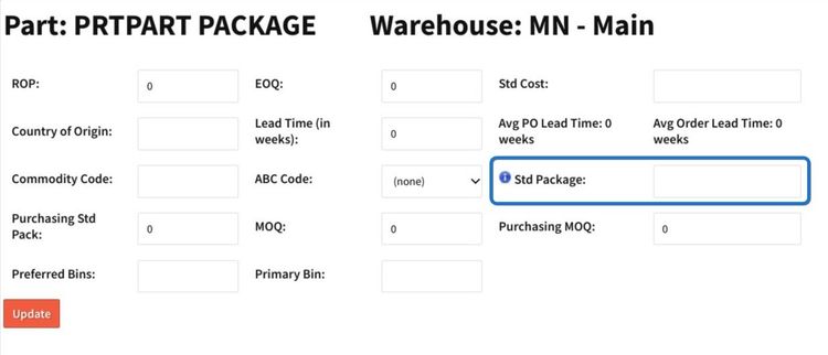 Standard Package Quantities and Partial Sales in Cetec ERP